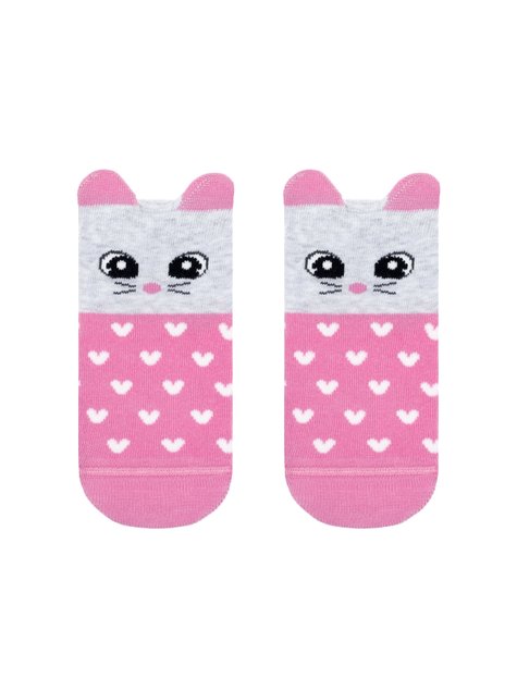 Шкарпетки дитячі Conte Kids TIP-TOP (мордочки), Светло-розовый, 12, 18, Светло-розовый