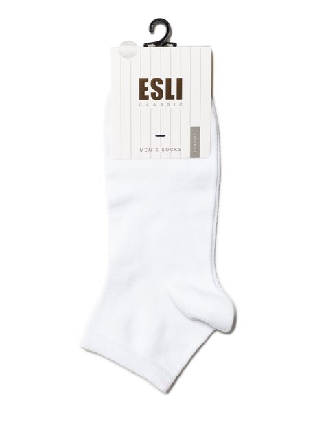 Шкарпетки чоловічі "ESLI" CLASSIC (короткі), Білий, 40-41, 40, Белый