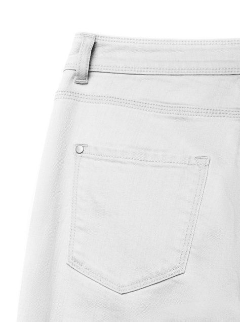Укороченные eco-friendly джинсы с манжетами Conte Elegant CON-129, bleach grey, XL, 48/164, Серый