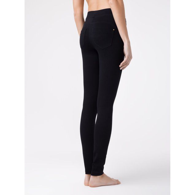 Моделюючі джегінси з ефектом "Push Up" Conte Elegant IN COSMO, black, XS, 40/164, Черный