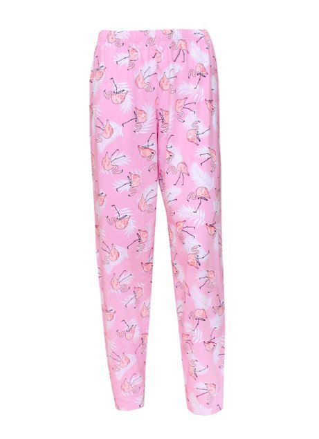 Піжамні жіночі штани DEA MIA 5301 TROUSERS, Рожевий, L, 46/170, Розовый