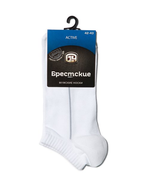 Шкарпетки чоловічі "Брестские" 2312 ACTIVE (ультракороткі), Білий, 40-41, 40, Белый