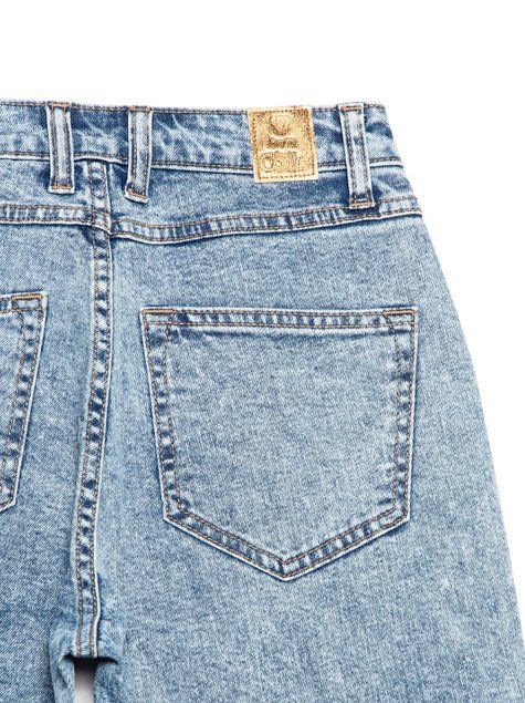 Джинси з високою посадкою Mom Fit Conte Elegant CON-301, light wash, XS, 40/170, Белый
