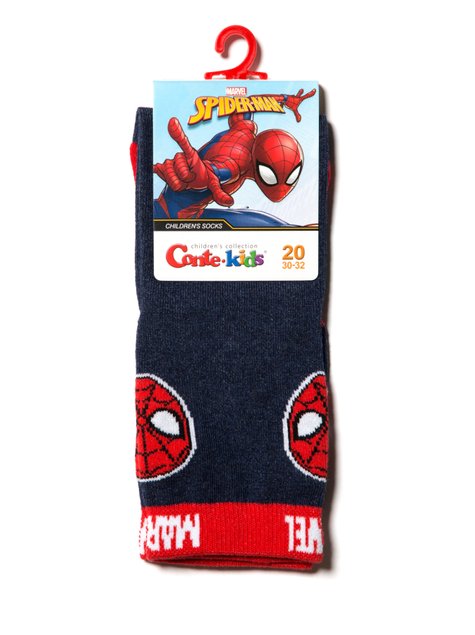 Шкарпетки дитячі Conte Kids ©Marvel, Темно-синій, 16, 24, Темно-синий