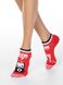Шкарпетки жіночі бавовняні Conte Elegant HAPPY (укорочені), Червоний, 36-39, 36, Красный