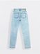 Джинсы straight leg c высокой посадкой Conte Elegant CON-339, acid washed blue, L, 46/170, Синий