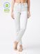 Укороченные eco-friendly джинсы с манжетами Conte Elegant CON-129, bleach grey, XS, 40/164, Серый