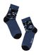Шкарпетки дитячі Conte Kids TIP-TOP (бавовняні, з малюнками), темный джинс, 24, 36, Темно-синий