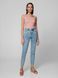 Джинси з високою посадкою Mom Fit Conte Elegant CON-301, light wash, XS, 40/170, Белый