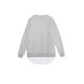 Бавовняна туніка з імітацією сорочки Conte Elegant LTH 1046, moon grey-white, XS, 40/170, Комбинированный