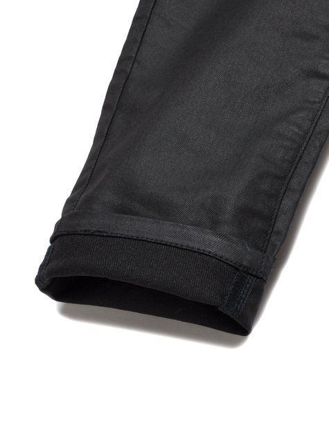 Моделирующие джинсы с высокой посадкой и напылением "под кожу" Conte Elegant CON-172B, deep black, L, 46/170, Черный