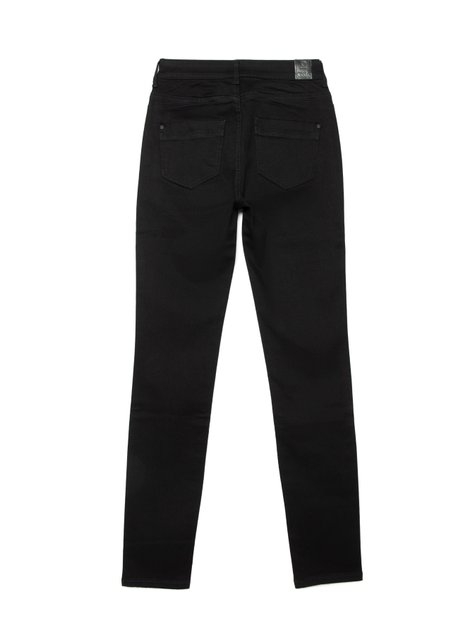 Моделирующие джинсы skinny с высокой посадкой Conte Elegant CON-285, deep black, XL, 48/164, Черный