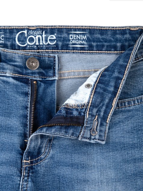 Моделирующие джинсы Skinny со средней посадкой Conte Elegant 4640/4915L, синий, L, 46/170, Синий