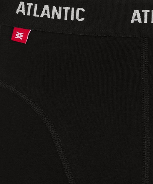 Трусы мужские шорты Atlantic 3MH-047 хлопок. Набор из 3 шт., Чорний/Жовтий/Сірий, L, 48, Чорний