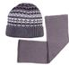 Комплект дитячий шапка та шарф ESLI, Темно-сірий, 50-52, 50см, Темно-серый