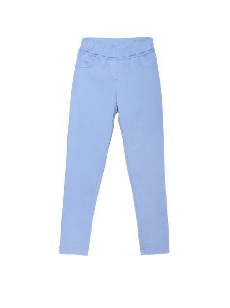 Моделюючі бриджі з однотонного трикотажного полотна "джинс" Conte Elegant TINA, Blue, XS, 40/164, Голубой