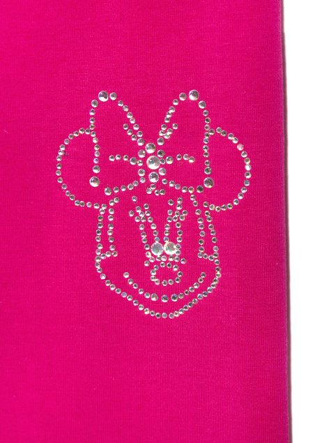 Бриджи для девочки с аппликацией из стразов Conte Elegant ©Disney MAGICAL, flamingo pink, 104-110, 104см, Розовый