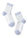 Шкарпетки дитячі Conte Kids TIP-TOP (бавовняні, з малюнками), Белый-Бледо-Фиолетовый, 16, 24, Комбинированный