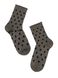 Удлиненные носки в горошек с люрексом Conte Elegant FANTASY, Пепельный, 36-39, 36, Светло-серый