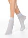 Ажурные носки Conte Elegant AJOUR (из вискозы с люрексом), Светло-серый, 36-37, 36, Светло-серый