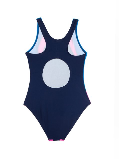 Злитий купальник для дівчаток з еластичного трикотажного полотна ESLI ACCENT, синий, 110-116, 110см, Синий