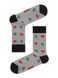 Шкарпетки чоловічі "DIWARI" HAPPY (бавовняні), серый, 40-41, 40, Сірий