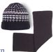 Комплект дитячий шапка та шарф ESLI, Черный, 50-52, 50см, Черный