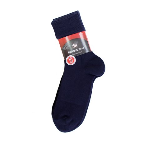 Шкарпетки чоловічі "Брестские" 2232 BASIC (10 шт.), т.синий, 40-41, 40, Темно-синий