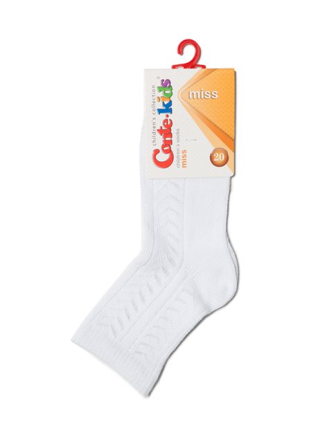 Шкарпетки дитячі Conte Kids MISS (ажурні), Білий, 20, 30, Белый