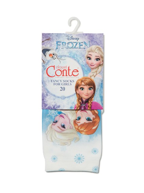 Носки для девочек нарядные Conte Elegant ©Disney Frozen 20, mix, 18, 27, Комбинированный
