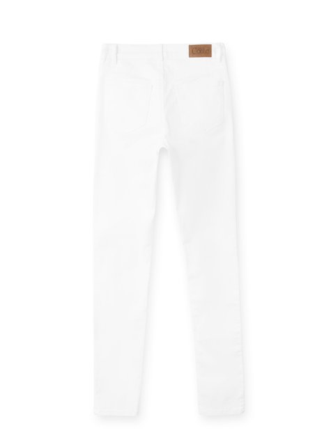 Класичні прямі джинси з ефектом "миттєва корекція живота" Conte Elegant CON-43W, Білий, L, 46/164, Белый