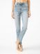 Джинси straight leg c високою посадкою Conte Elegant CON-344, acid washed bleach, L, 46/170, Білосніжний