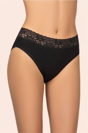 Трусы брифы женские KLEO 167 C COTTON, Черный, S, 36, Черный