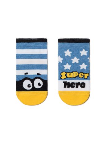 Бавовняні дитячі шкарпетки Conte Kids TIP-TOP (веселі ніжки), Блакитний, 12, 18, Голубой