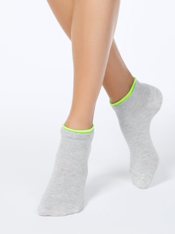 Шкарпетки жіночі Conte Elegant ACTIVE (декор. гумка), Светло-серый, 36-37, 36, Светло-серый
