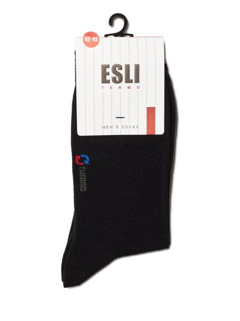 Шкарпетки чоловічі "ESLI" THERMO, Черный, 40-41, 40, Черный