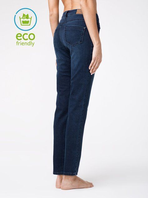 Eco-friendly джинси c ефектом "миттєва корекція живота" Conte Elegant CON-136, dark blue, XL, 48/164, Темно-синий