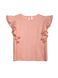 Ультрамодная шелковистая блузка с воланами Conte Elegant LBL 908, dusty rose, XS, 40/170, Розовый