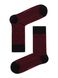 Шкарпетки чоловічі "DIWARI" CLASSIC (бавовняні), Черный-бордо, 40-41, 40, Комбинированный
