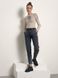 Джинсы mom fit с брючными карманами Conte Elegant CON-392, acid washed bleach, XL, 48/164, Белоснежный