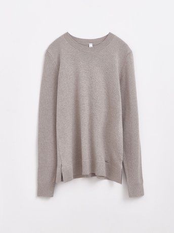 Джемпер с разрезами по бокам Conte Elegant LDK 138, light beige, XS, 40/170, Светло-бежевый