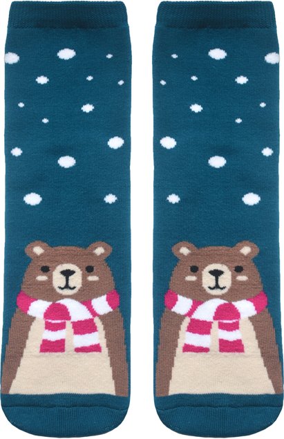 Шкарпетки жіночі бавовняні Chobot 52-105 "Лапландія", темно-Бирюзовый, 36-37, 36, Темно-бирюзовый