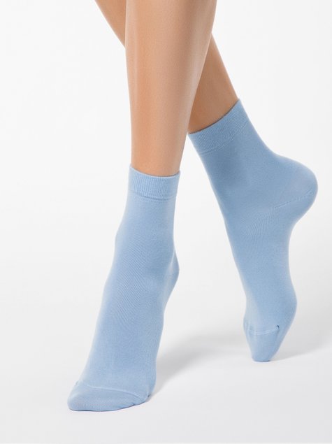 Шкарпетки жіночі віскозні Conte Elegant CLASSIC (мікромодала), Блакитний, 38-39, 38, Голубой