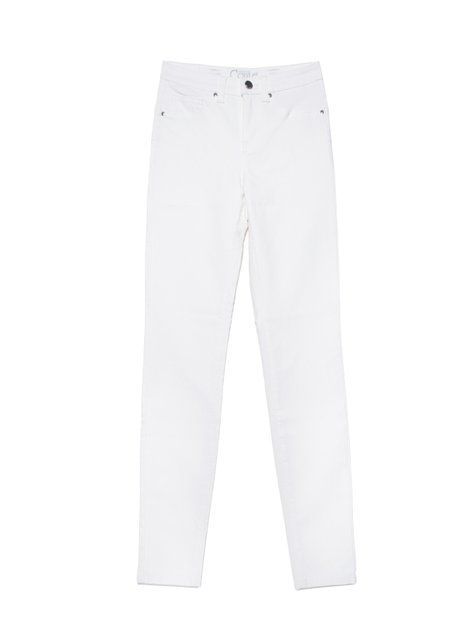 Ультракомфортные джинсы skinny "push-up" с высокой посадкой Conte Elegant CON-241 Lycra&reg;, white, S, 42/164, Белый