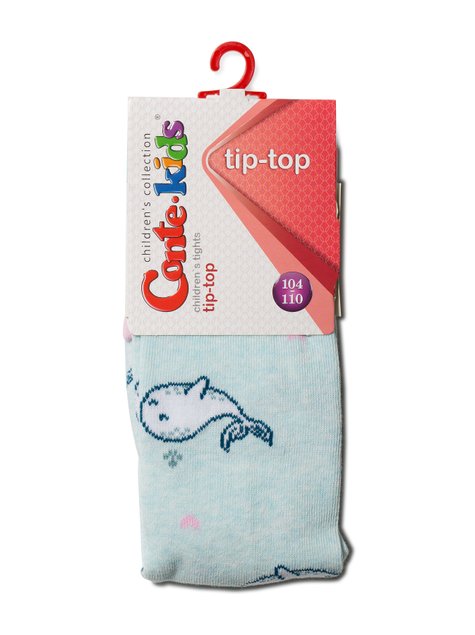 Колготки дитячі Conte Kids TIP-TOP, бледно-бирюзовый, 104-110, 104см, Светло-розовый