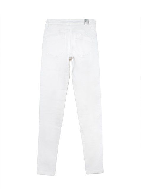 Ультракомфортные джинсы skinny "push-up" с высокой посадкой Conte Elegant CON-241 Lycra&reg;, white, S, 42/164, Белый