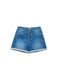 Джинсовые eco-friendly шорты A-силуэта с высокой посадкой Conte Elegant CON-199, washed mid blue, XS, 40/170, Светло-синий